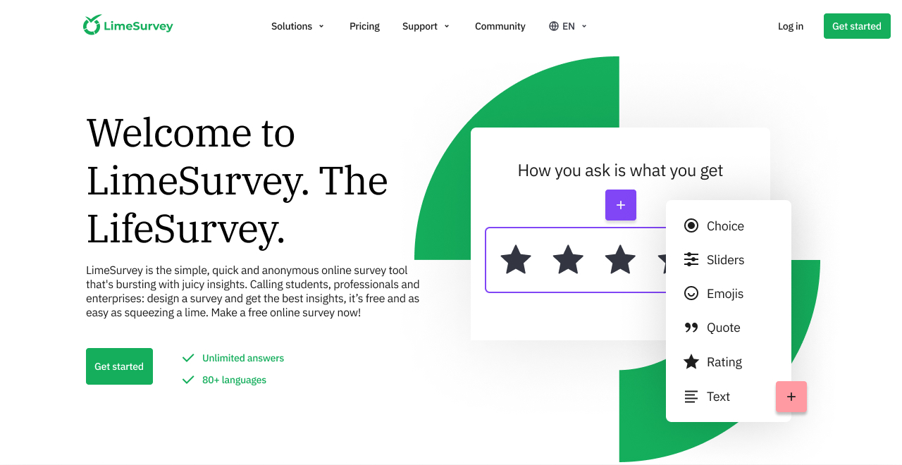 New LimeSurvey design