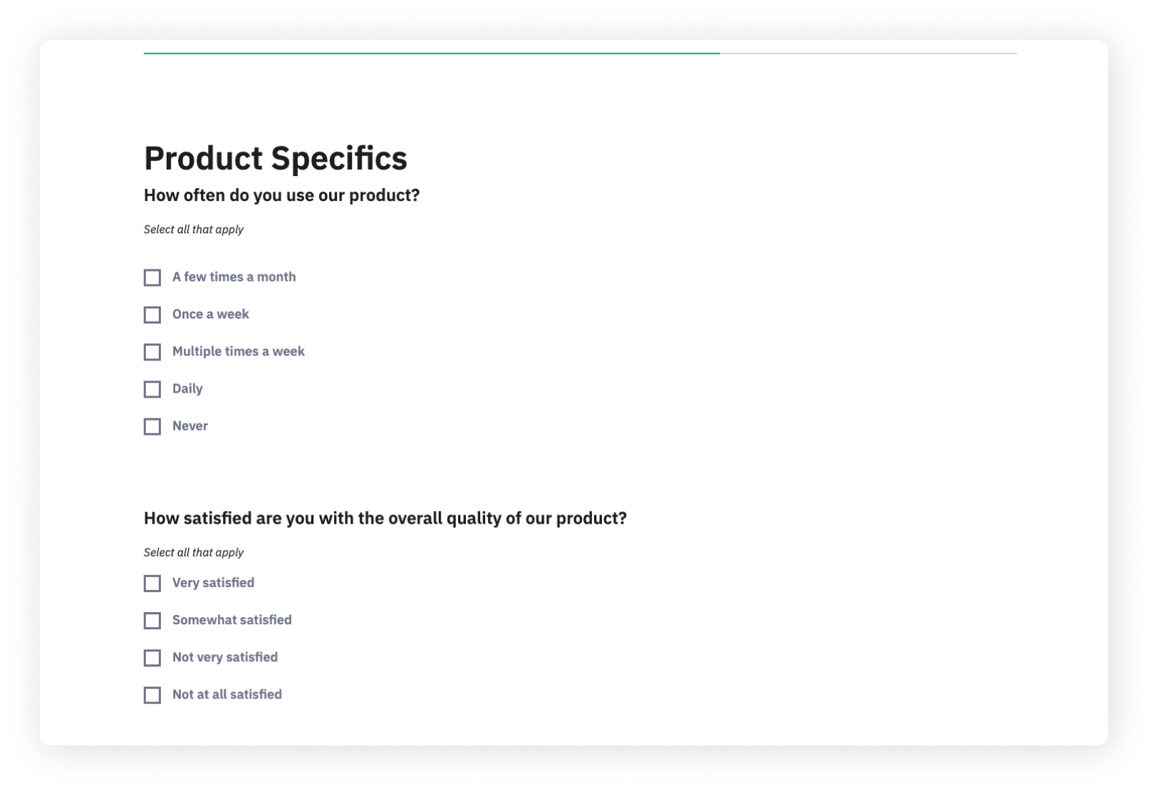 Accessible survey design