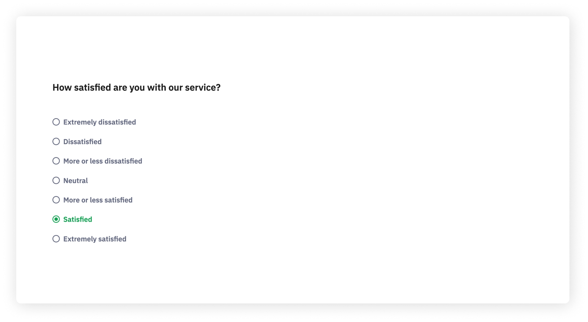 vertical 7 point Likert scale