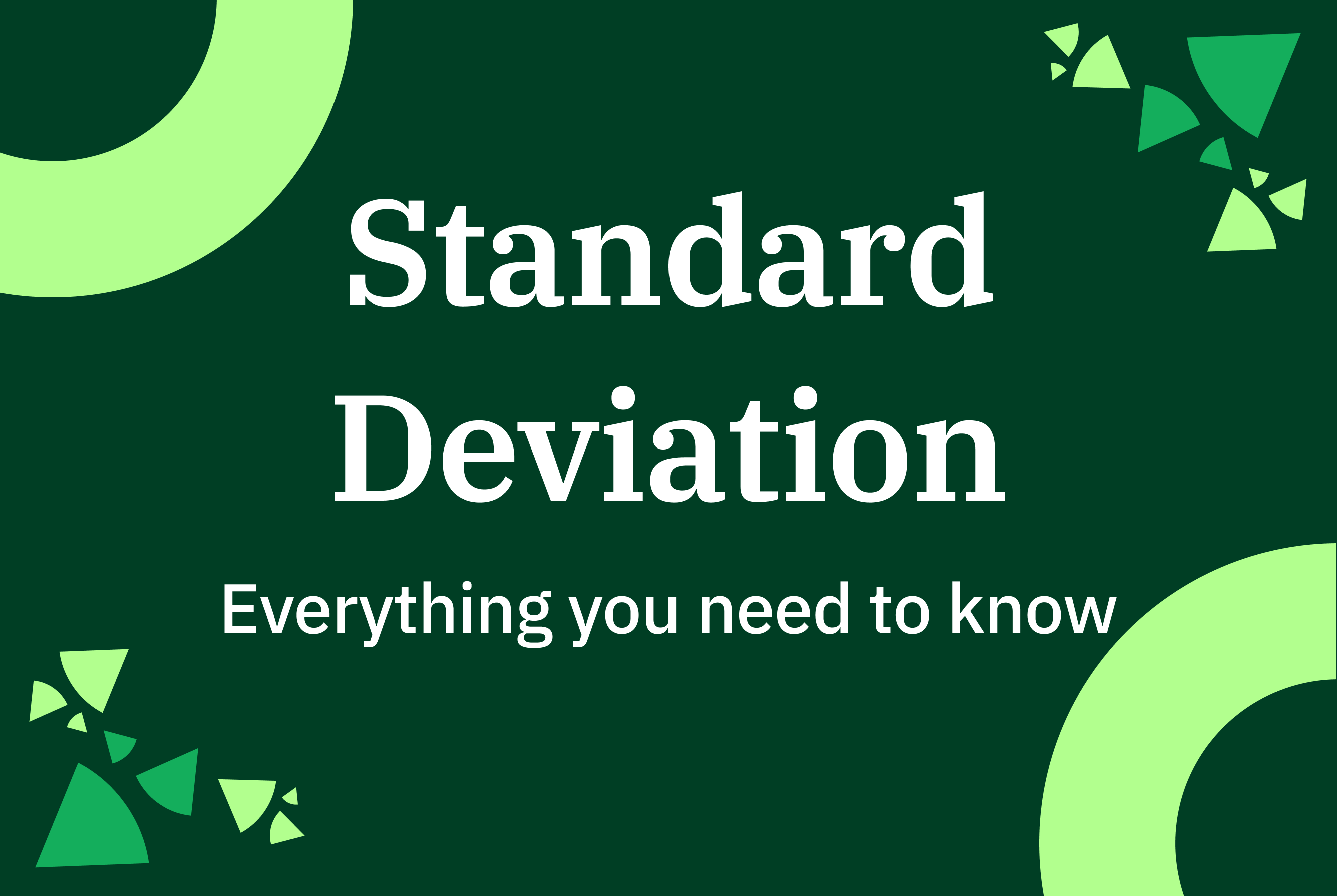 Standard Deviation for Surveys