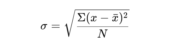 calculating standard deviation